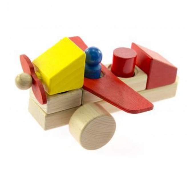 Конструктор Nic cubio деревянный Самолет (NIC2132)