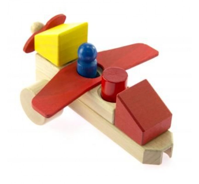 Конструктор Nic cubio деревянный Самолет (NIC2132)