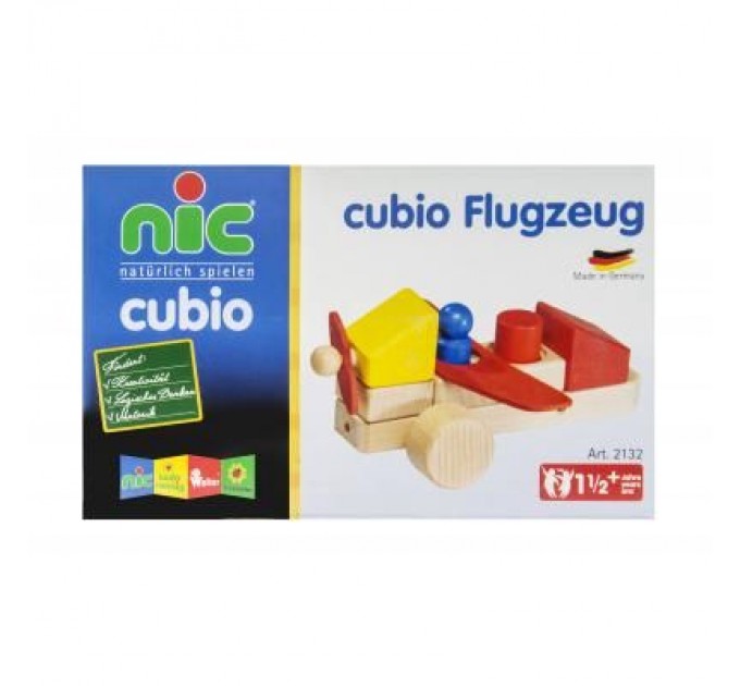 Конструктор Nic cubio деревянный Самолет (NIC2132)
