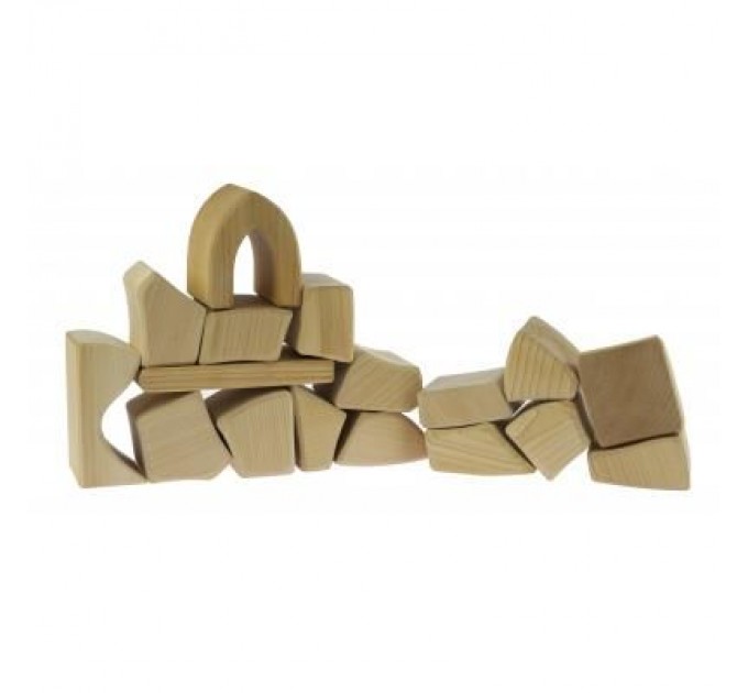 Nic Конструктор Nic деревянный Большой натуральный 17 эл. (NIC523283)