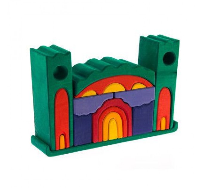 Nic Конструктор Nic деревянный Все в замке зеленый (NIC523269)