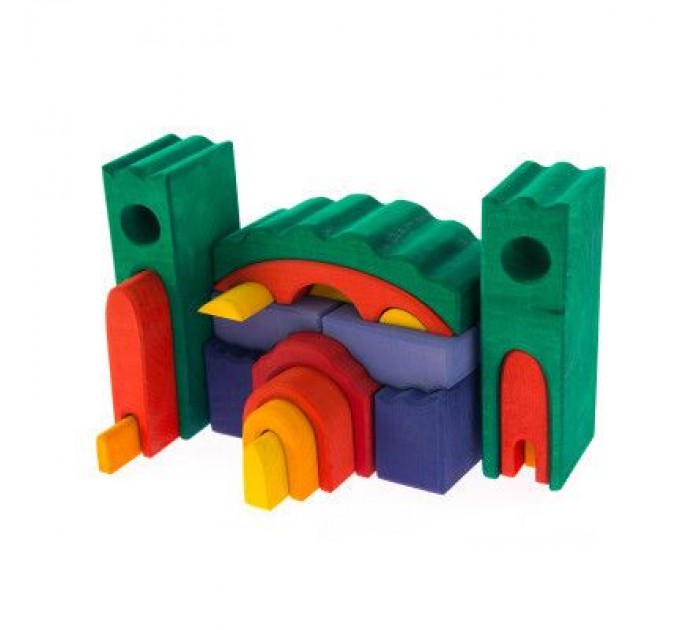 Nic Конструктор Nic деревянный Все в замке зеленый (NIC523269)