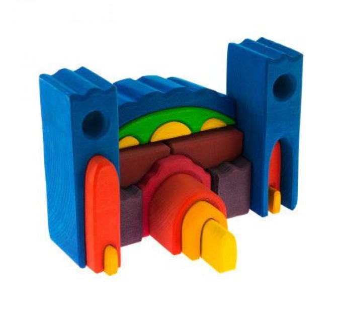 Nic Конструктор Nic деревянный Все в замке синий (NIC523268)