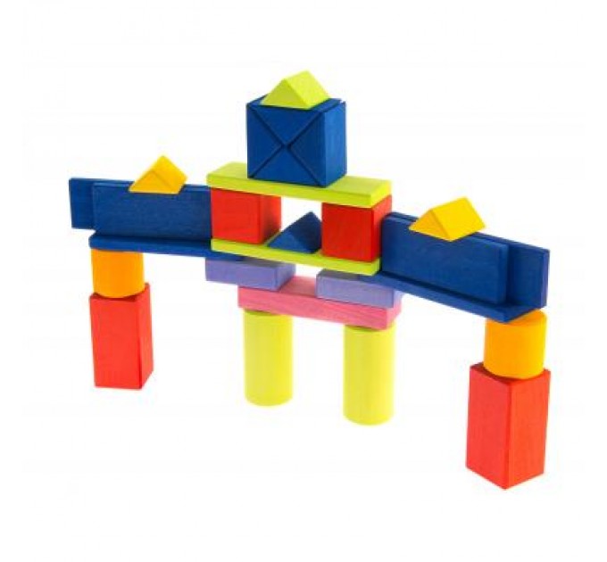 Nic Конструктор Nic деревянный Прованс маленький 27 эл. (NIC523306)