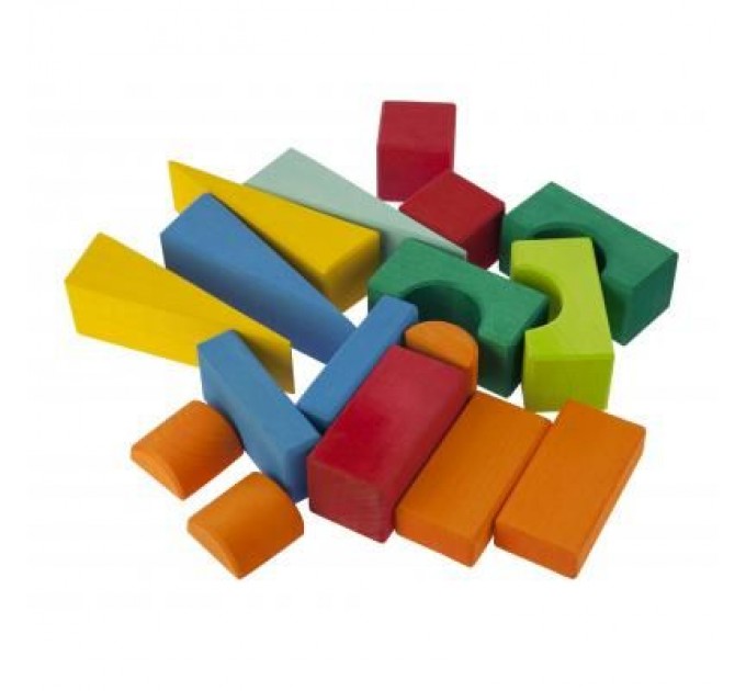 Nic Конструктор Nic деревянный Тоскана с тележкой 17 эл. (NIC523316)