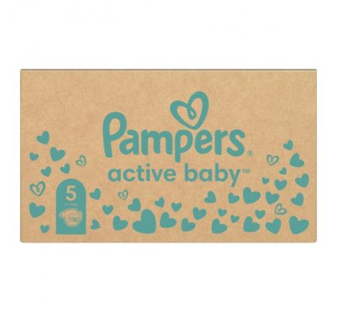 Pampers Підгузки Pampers Active Baby Junior Розмір 5 (11-16 кг) 150 шт. (8001090910981)