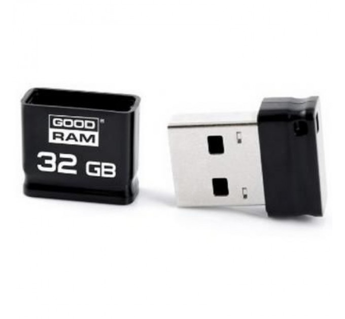 Goodram USB флеш накопичувач Goodram 32GB Piccolo Black USB 2.0 (UPI2-0320K0R11)