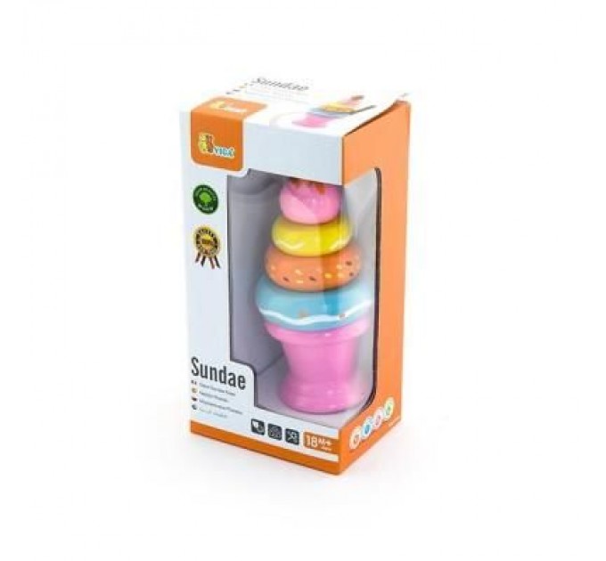 Ігровий набір Viga Toys Морозиво з фруктами. Полуничка (51321)