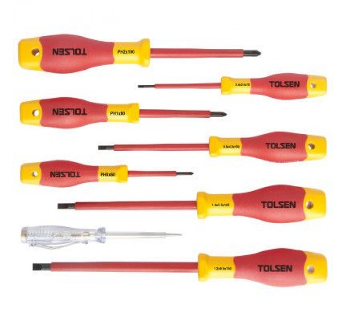 Набір викруток Tolsen Premium діелектричних VDE 8 предм. (V32408)