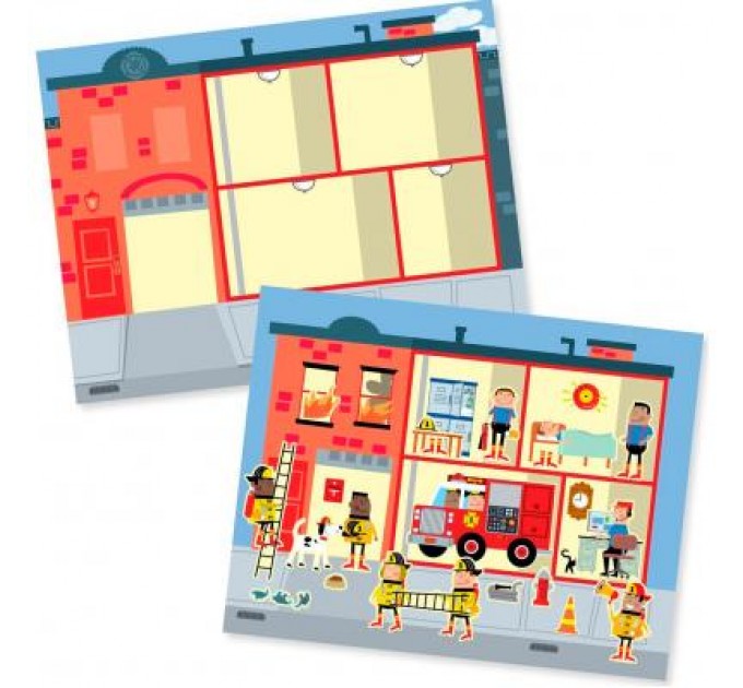 Melissa&Doug Набір для творчості Melissa&Doug Багаторазові наклейки Моє місто (MD19114)