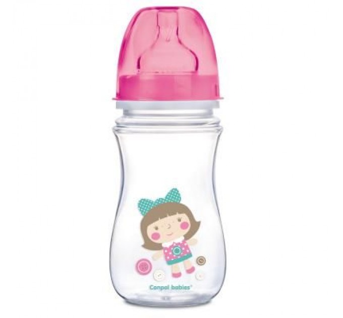 Canpol babies Пляшечка для годування Canpol babies антиколькова EasyStart Newborn baby 240мл (35/221_pin)