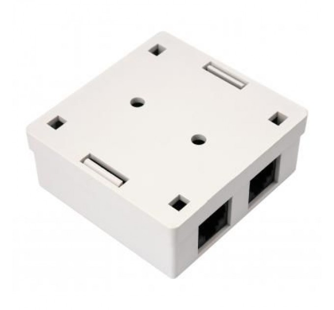 Vinga Комп'ютерна розетка RJ45x2 UTP cat.5e 8P8C Vinga (VCPRJ45O2)
