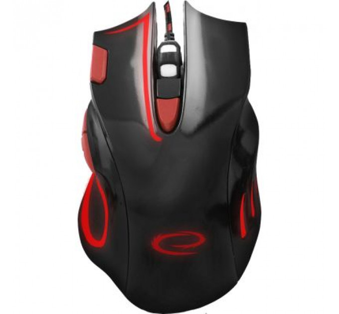 Мишка Esperanza MX401 Hawk black-red (EGM401KR)
