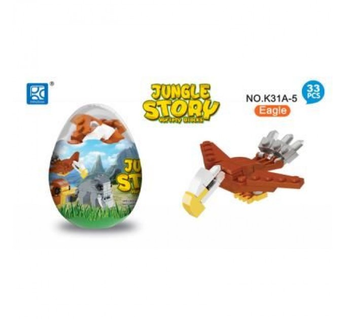 Mindbox Конструктор Mindbox JUNGLE STORY в яйце в асорт (K31A)