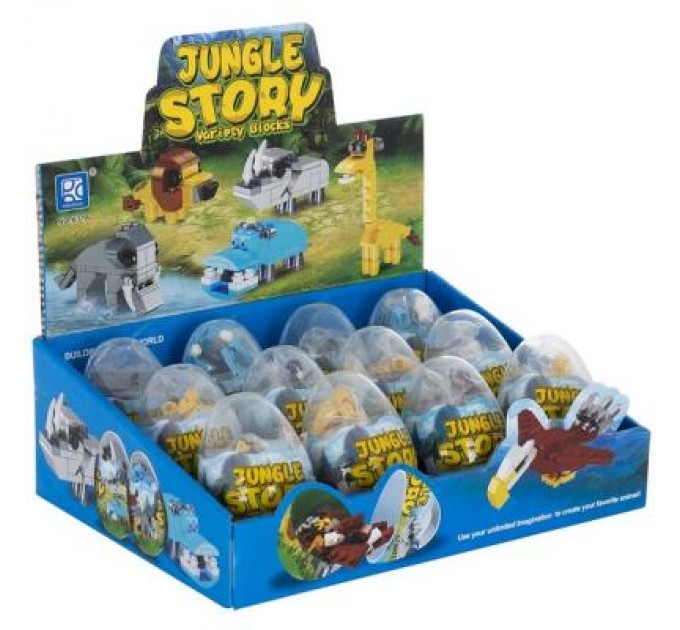 Mindbox Конструктор Mindbox JUNGLE STORY в яйце в асорт (K31A)