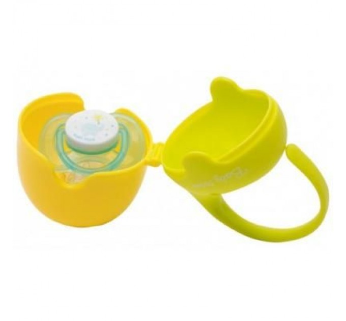 Baby Team Контейнер для пустушок Baby Team Салатовый с желтым (3301_Салатовий з жовтим)