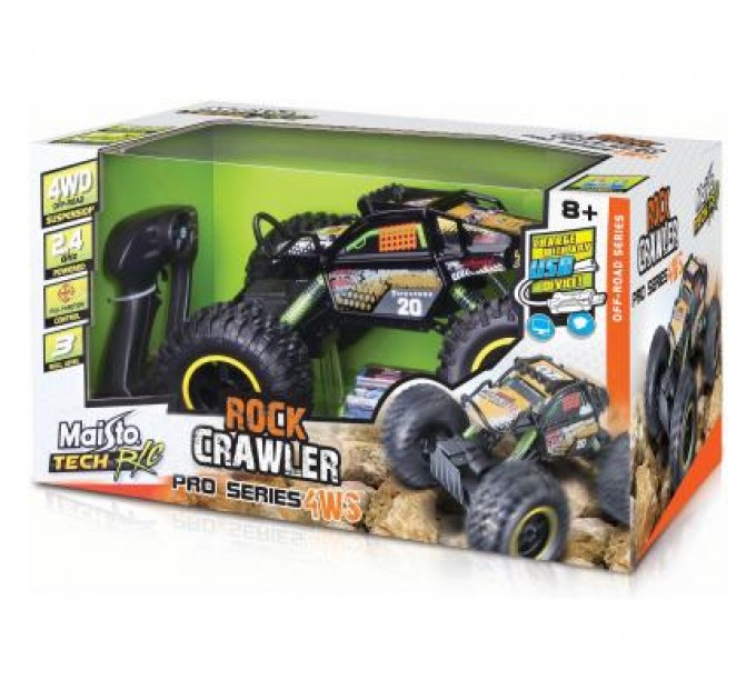 Maisto Радіокерована іграшка Maisto Tech Rock Crawler Pro чорний (81334 black)