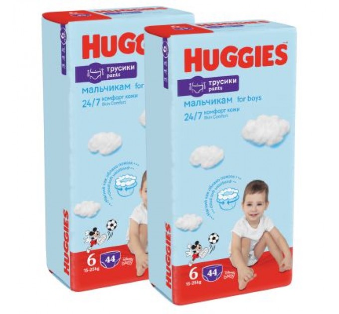 Huggies Підгузки Huggies Pants 6 M-Pack 15-25 кг для хлопч. 88 шт (5029054568200)