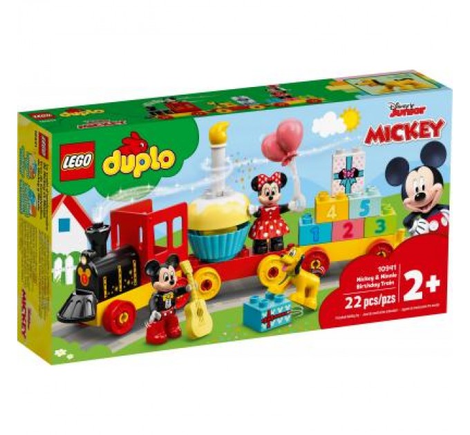 LEGO Конструктор LEGO DUPLO Святковий потяг Мікі та Мінні (10941)