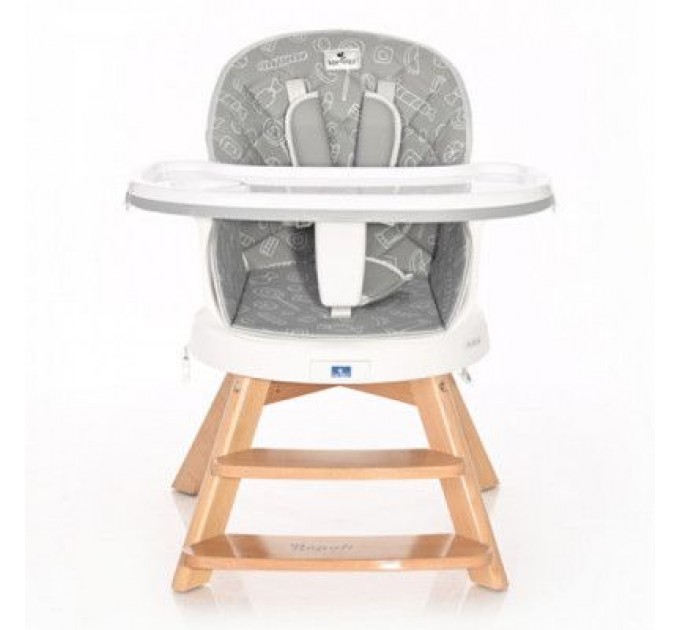 Стілець для годування Bertoni/Lorelli NAPOLI grey candy (23730)