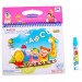 Baby Team Розвиваюча іграшка Baby Team Книжечка-розмальовка водна Паровозик (9030_паровозик_с_буквами)