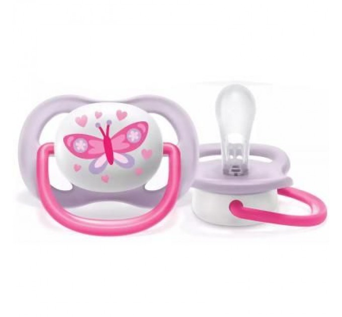 Philips AVENT Пустушка Philips AVENT Ultra Air I love… для дівчат 0-6 міс (SCF080/02)