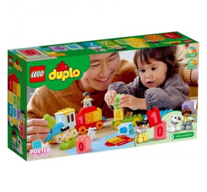 LEGO Конструктор LEGO Duplo Потяг із цифрами — вчимося рахувати 23 деталі (10954)