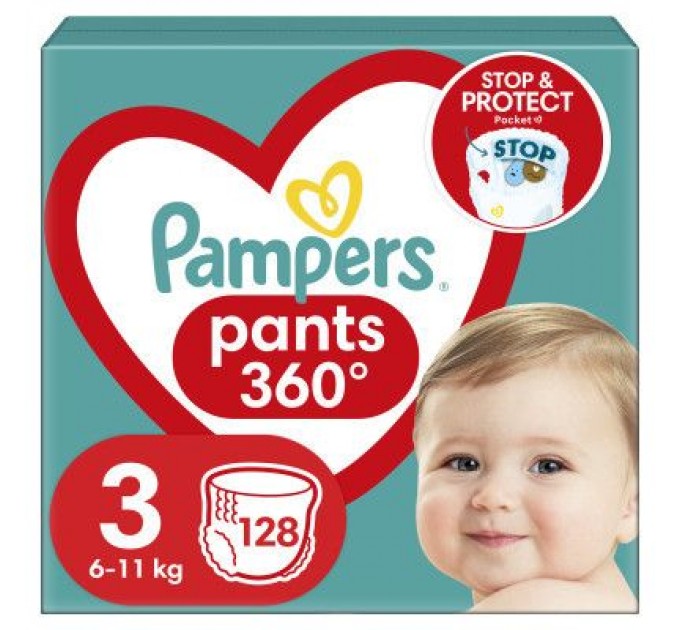 Підгузки Pampers Pants Midi Розмір 3 (6-11 кг) 128 шт. (8006540069417)