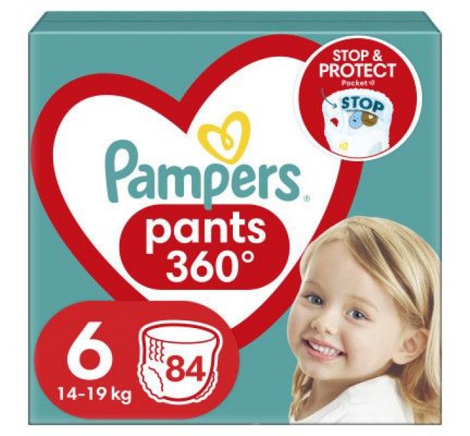 Pampers Підгузки Pampers трусики Pants Giant Розмір 6 (14-19 кг) 84 шт (8006540069530)