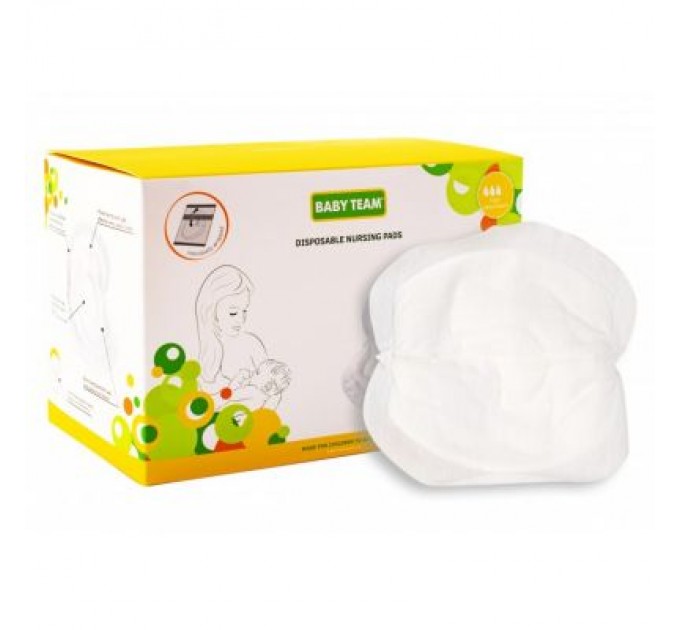 Baby Team Вкладиш для бюстгальтера Baby Team Basic 60 шт. (0025)