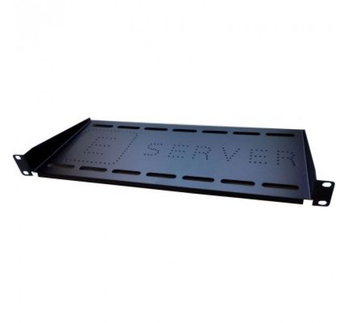 Полка 19" Eserver 1U глуб. 350мм, цвет черный (PK-1U-350-B)