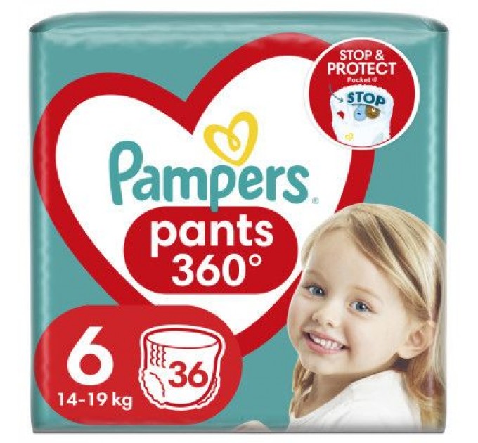 Pampers Підгузки Pampers трусики Pants Giant Розмір 6 (15+ кг) 36 шт. (8006540069028)