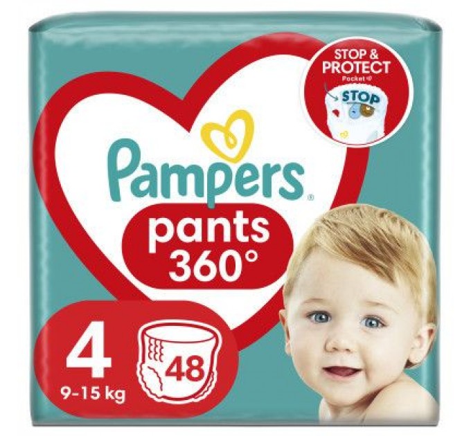 Pampers Підгузки Pampers трусики Pampers Pants Розмір 4 (9-15 кг) 48 шт. (8006540068755)
