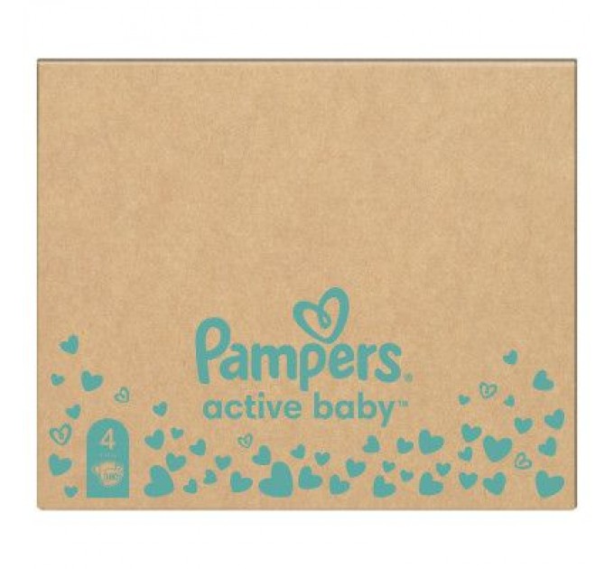 Pampers Підгузки Pampers Active Baby Maxi Розмір 4 (9-14 кг), 180 шт. (8006540032725)