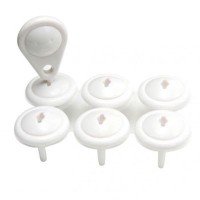 Заглушка для розетки Baby Team 6 шт + 1 ключ (7600)