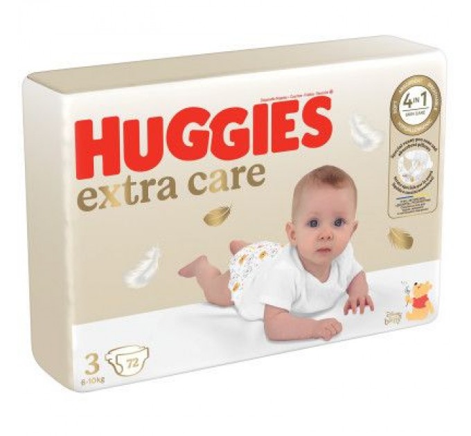 Huggies Підгузки Huggies Extra Care 3 (6-10 кг) 72шт (5029053578095)