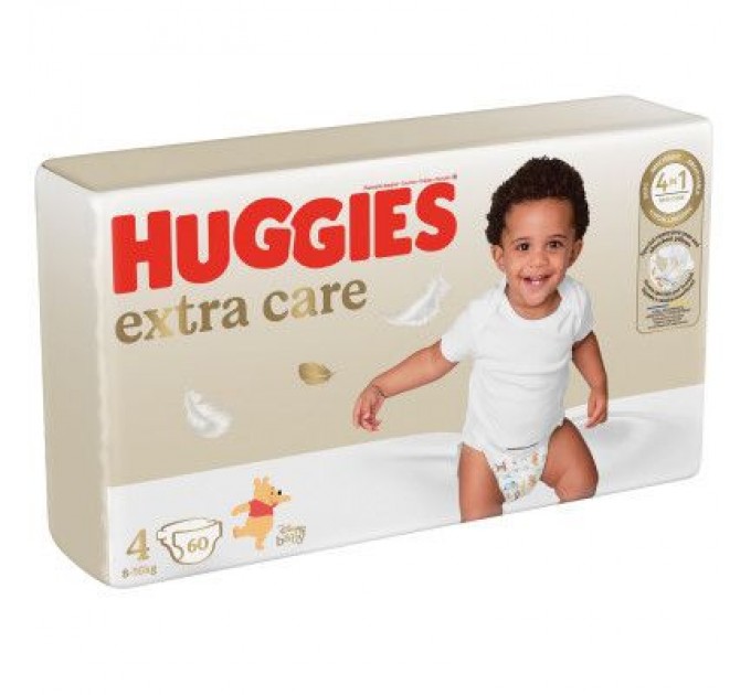 Huggies Підгузки Huggies Extra Care 4 (8-16 кг) 60 шт (5029053578118)