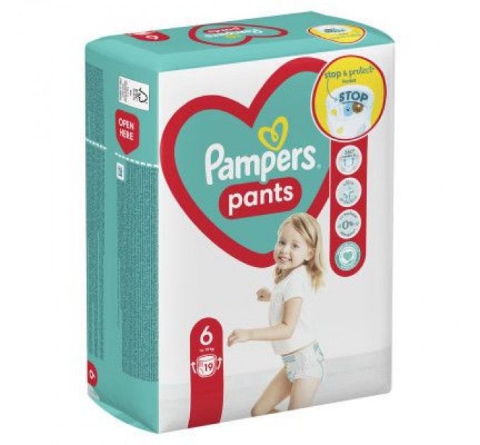 Pampers Підгузки Pampers трусики Pants Giant Розмір 6 (14-19 кг) 19 шт (8006540067802)