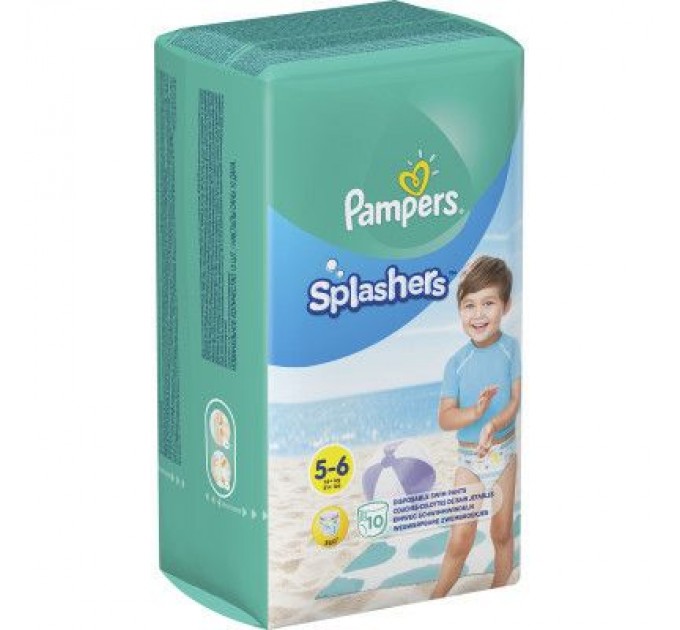 Pampers Підгузки Pampers для плавання Splashers Розмір 5-6 (14+ кг) 10 шт (8001090728951)