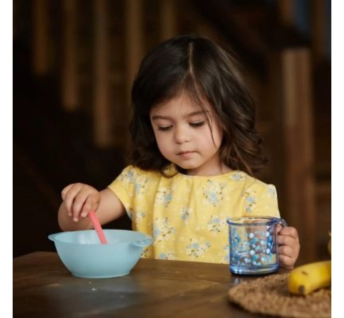 Baboo Тарілка дитяча Baboo з ручками глибока Love story Fox блакитна (90430)