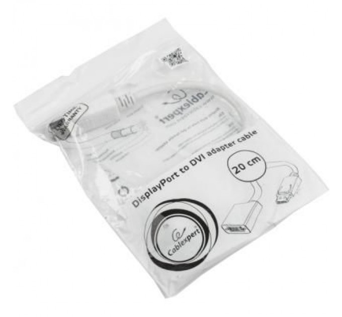 Cablexpert Перехідник DisplayPort to DVI Cablexpert (A-DPM-DVIF-002-W)