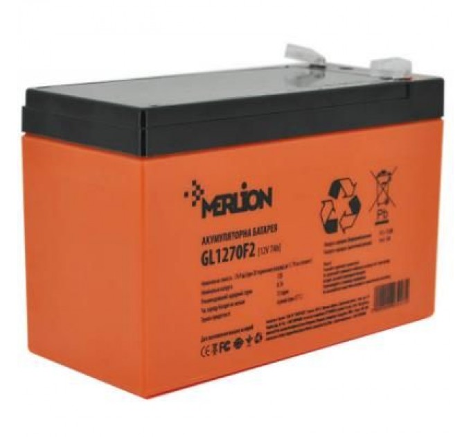 Merlion Батарея до ДБЖ Merlion 12V-7Ah GEL (GL1270F2 GEL)