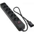 Patron Мережевий фільтр живлення Patron 0.5 m3*1mm2 (SP-1062U) 6 розеток BLACK (EXT-PN-SP-1062U)