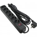 Patron Мережевий фільтр живлення Patron 5.0 m3*1mm2 (SP-1065)  6 розеток BLACK (EXT-PN-SP-1065)