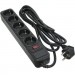 Patron Мережевий фільтр живлення Patron 3.0 m3*1.5mm2 (SP-1653) 5 розеток BLACK (EXT-PN-SP-1653)