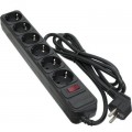 Patron Мережевий фільтр живлення Patron 1.8 m3*1.5mm2 (SP-1662) 6 розеток BLACK (EXT-PN-SP-1662)