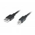 REAL-EL Кабель для принтера USB2.0 AM/BM 2.0m Pro black REAL-EL (EL123500026)