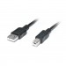 REAL-EL Кабель для принтера USB2.0 AM/BM 3.0m Pro black REAL-EL (EL123500027)