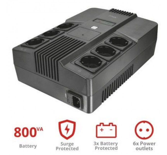 Trust Пристрій безперебійного живлення Trust Maxxon 800VA UPS (23326_TRUST)