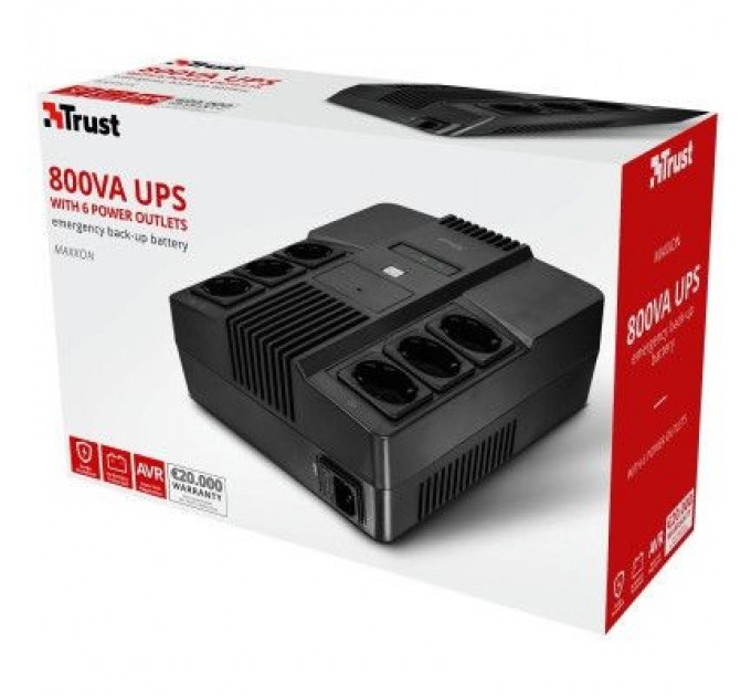 Trust Пристрій безперебійного живлення Trust Maxxon 800VA UPS (23326_TRUST)